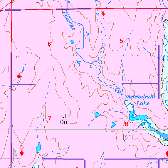 small part of Sedgwick Co. geologic map