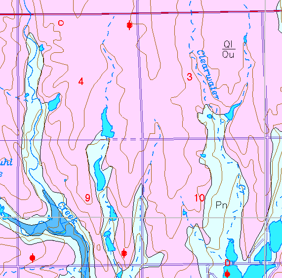 small part of Sedgwick Co. geologic map