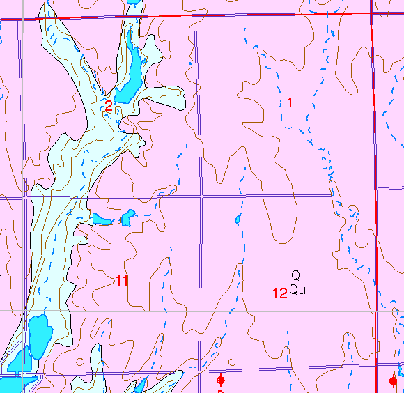 small part of Sedgwick Co. geologic map