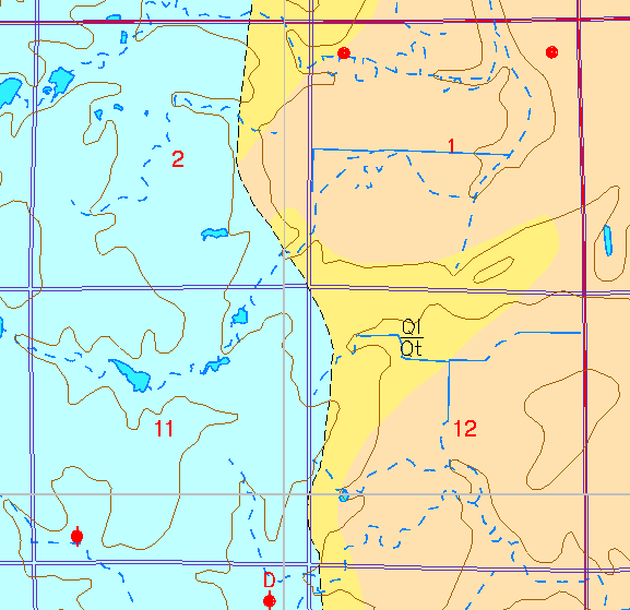 small part of Sedgwick Co. geologic map