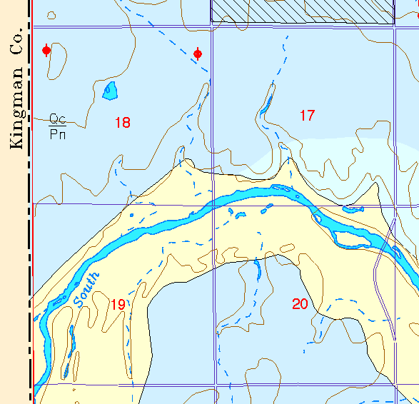 small part of Sedgwick Co. geologic map