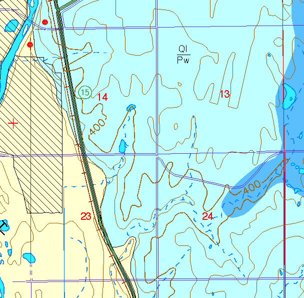 small part of Sedgwick Co. geologic map