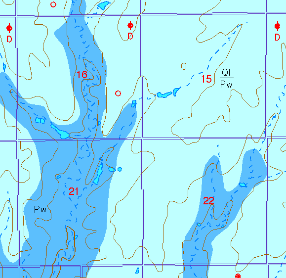 small part of Sedgwick Co. geologic map