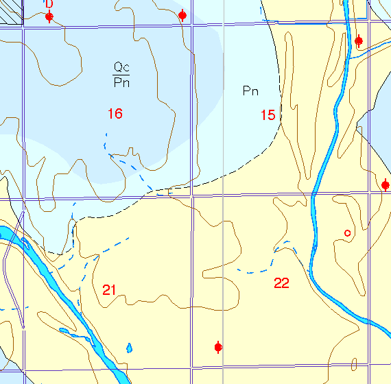 small part of Sedgwick Co. geologic map