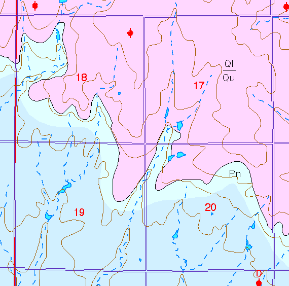 small part of Sedgwick Co. geologic map