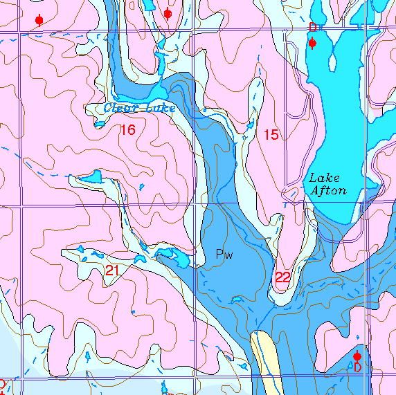 small part of Sedgwick Co. geologic map