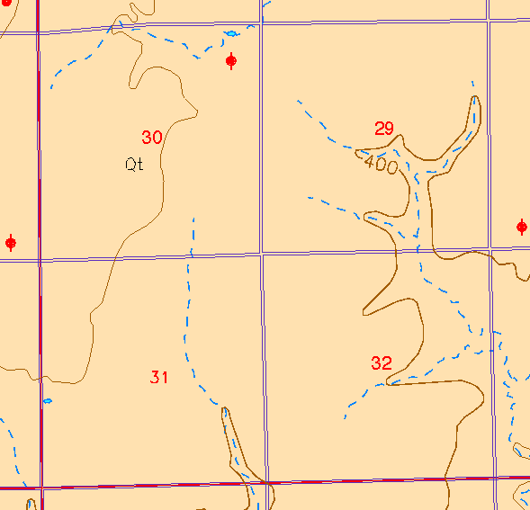 small part of Sedgwick Co. geologic map