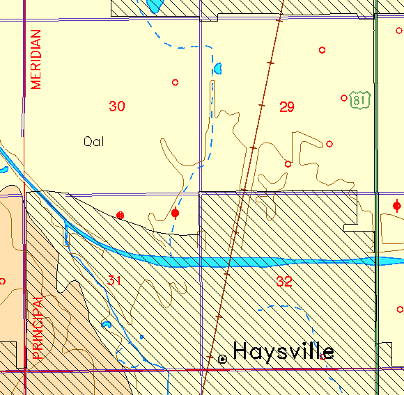 small part of Sedgwick Co. geologic map