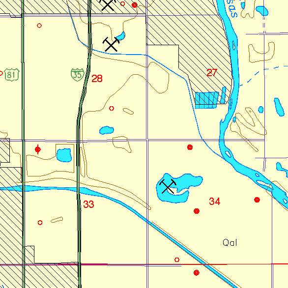 small part of Sedgwick Co. geologic map