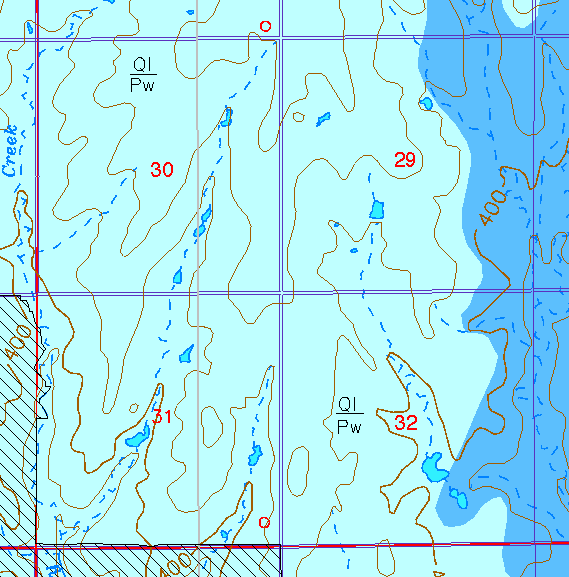 small part of Sedgwick Co. geologic map