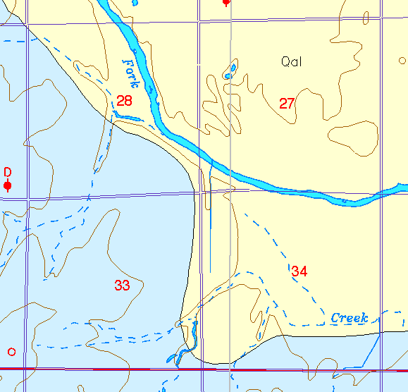 small part of Sedgwick Co. geologic map