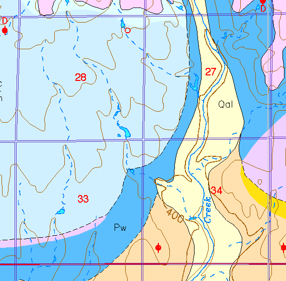 small part of Sedgwick Co. geologic map