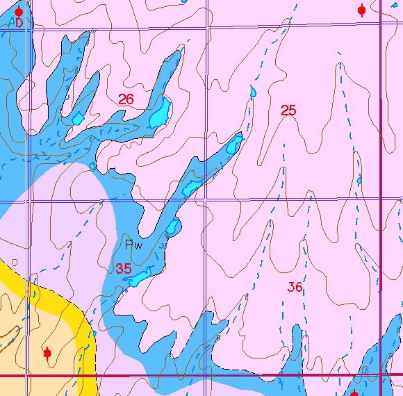 small part of Sedgwick Co. geologic map