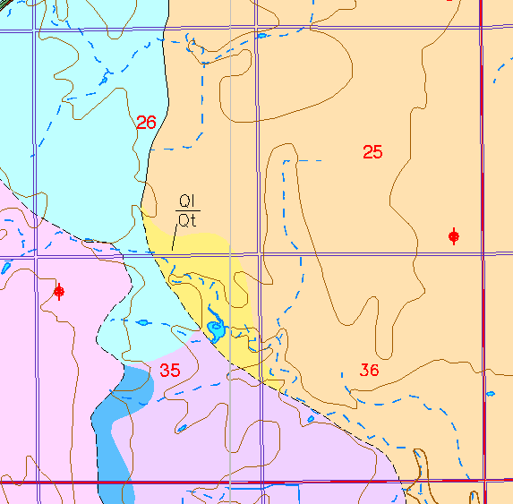 small part of Sedgwick Co. geologic map