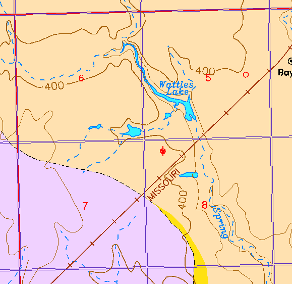 small part of Sedgwick Co. geologic map