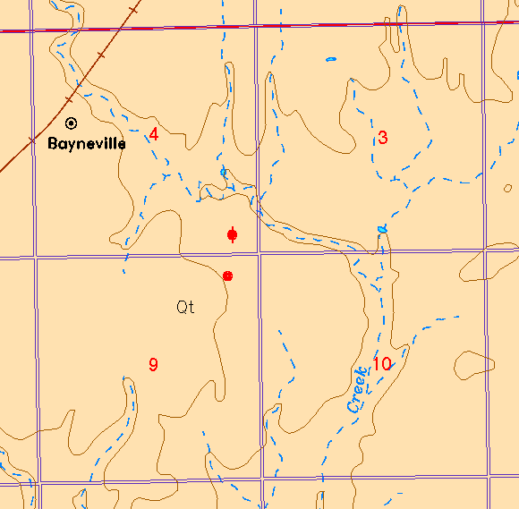 small part of Sedgwick Co. geologic map