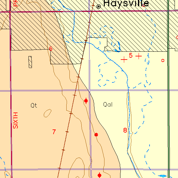 small part of Sedgwick Co. geologic map