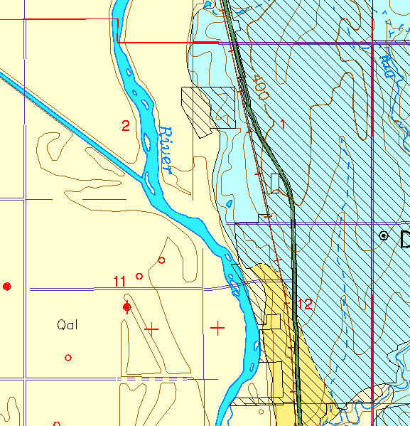 small part of Sedgwick Co. geologic map