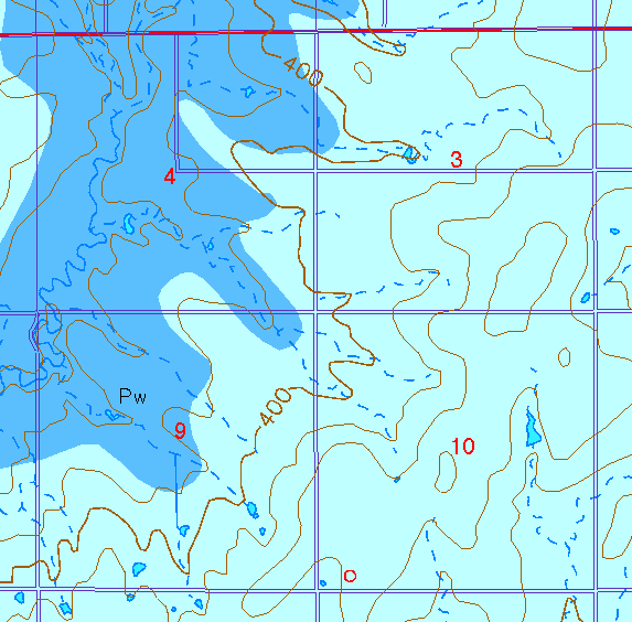 small part of Sedgwick Co. geologic map