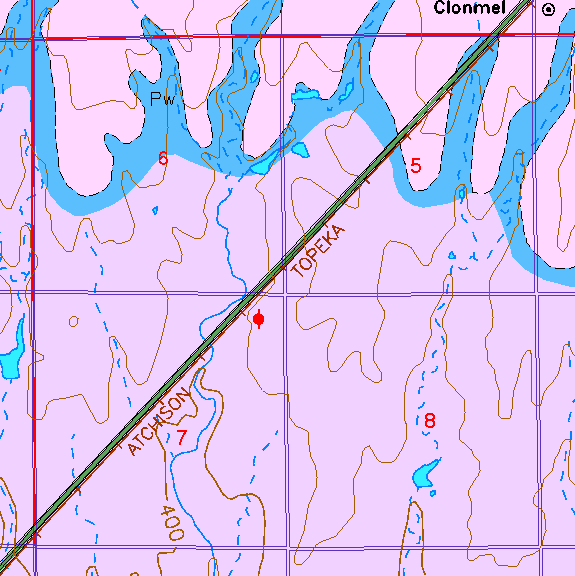 small part of Sedgwick Co. geologic map