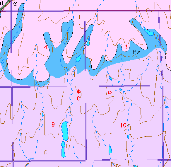 small part of Sedgwick Co. geologic map