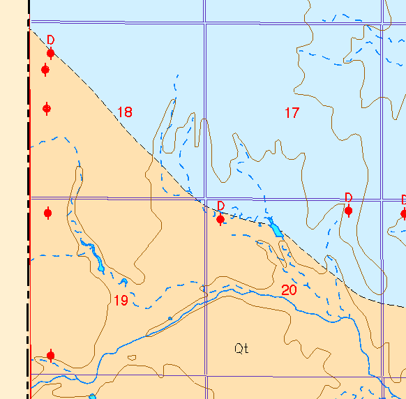 small part of Sedgwick Co. geologic map