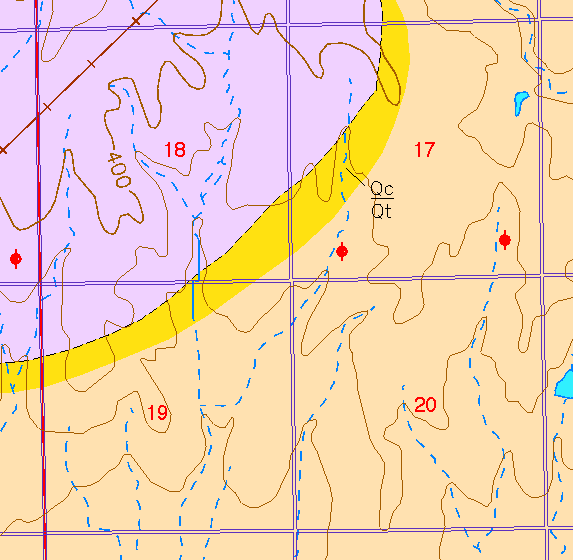 small part of Sedgwick Co. geologic map