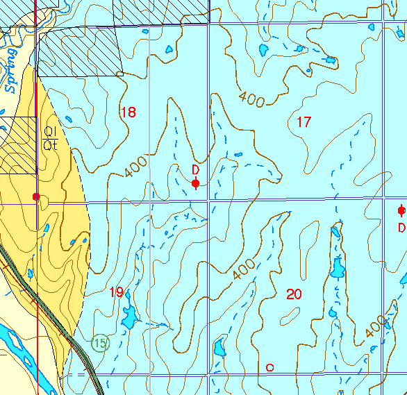 small part of Sedgwick Co. geologic map