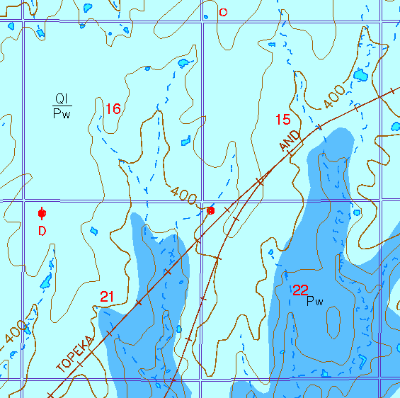 small part of Sedgwick Co. geologic map