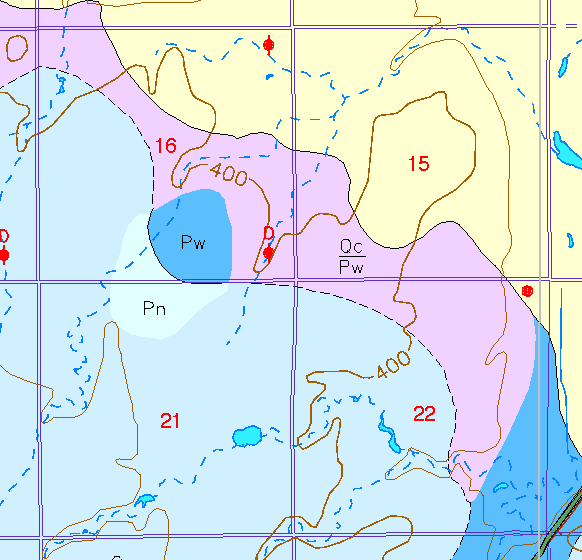 small part of Sedgwick Co. geologic map