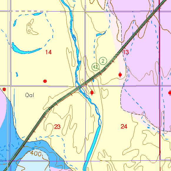 small part of Sedgwick Co. geologic map