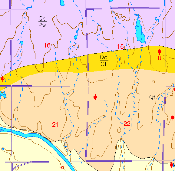 small part of Sedgwick Co. geologic map