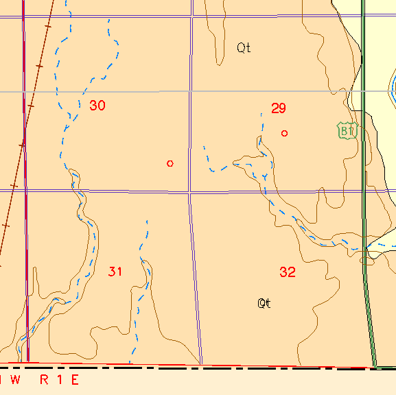 small part of Sedgwick Co. geologic map