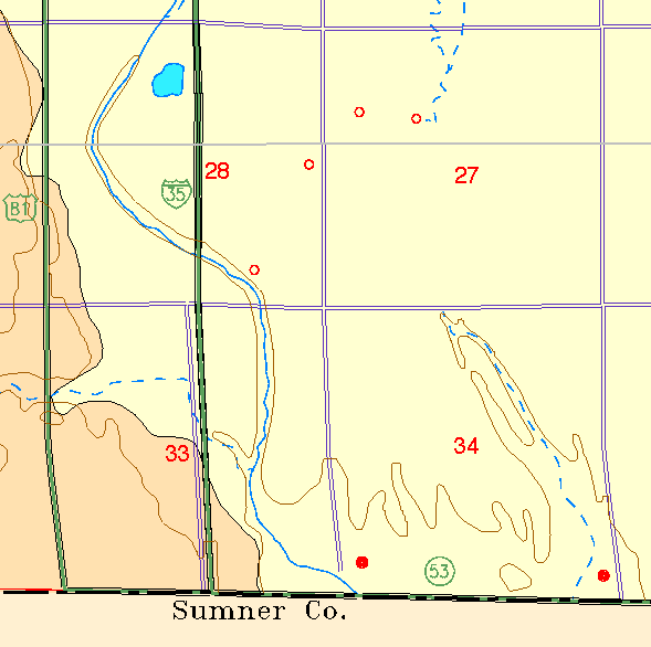 small part of Sedgwick Co. geologic map