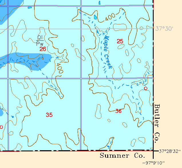 small part of Sedgwick Co. geologic map