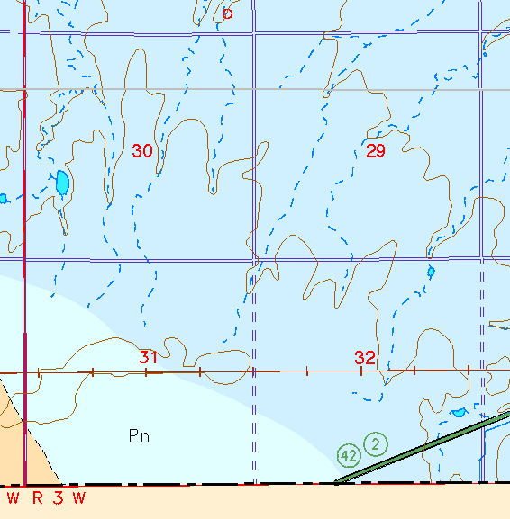 small part of Sedgwick Co. geologic map