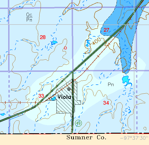 small part of Sedgwick Co. geologic map