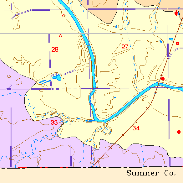 small part of Sedgwick Co. geologic map