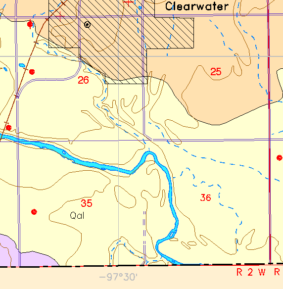 small part of Sedgwick Co. geologic map