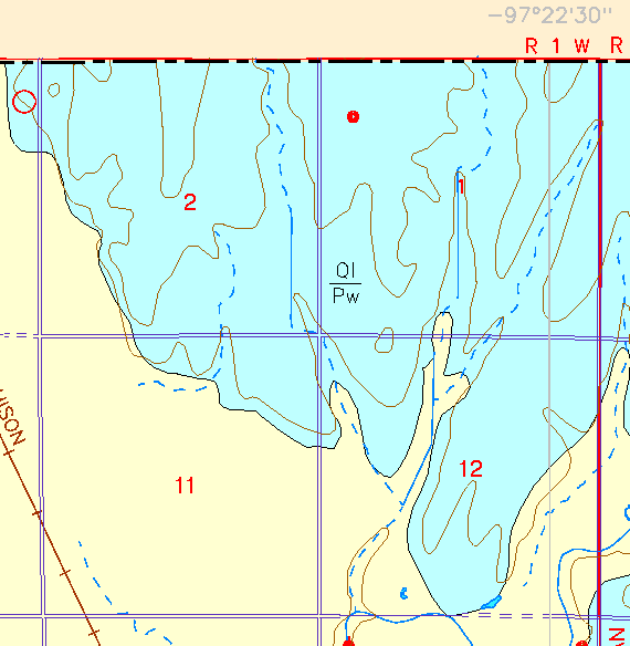 small part of Sedgwick Co. geologic map