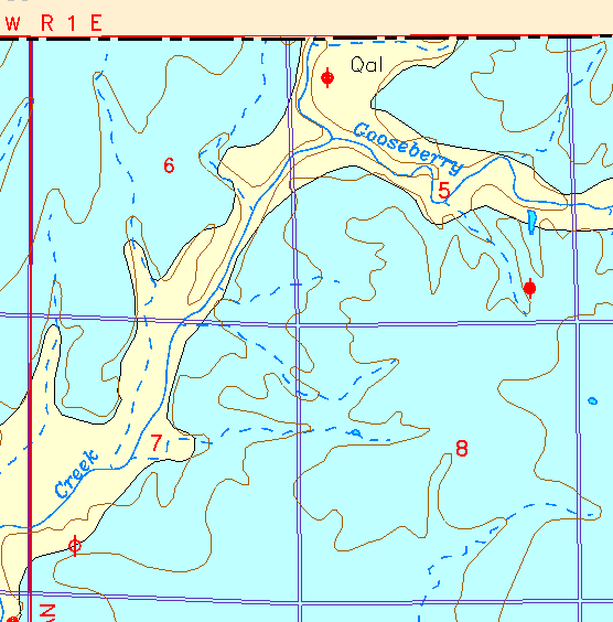 small part of Sedgwick Co. geologic map