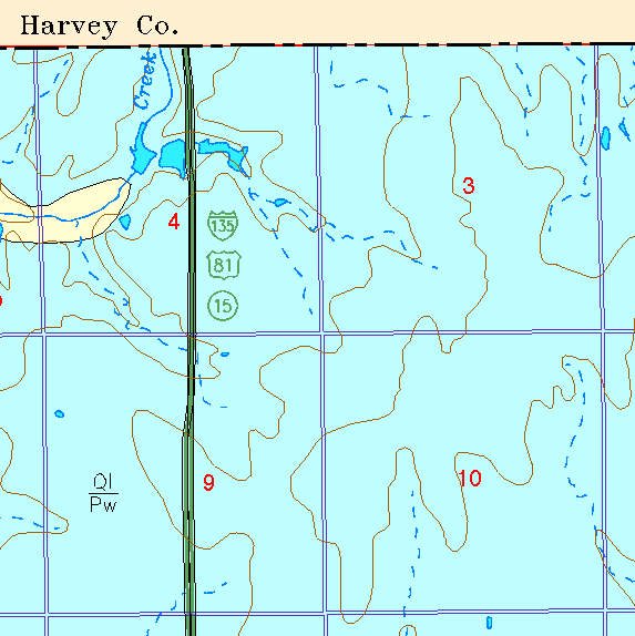 small part of Sedgwick Co. geologic map