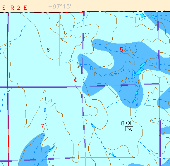 small part of Sedgwick Co. geologic map