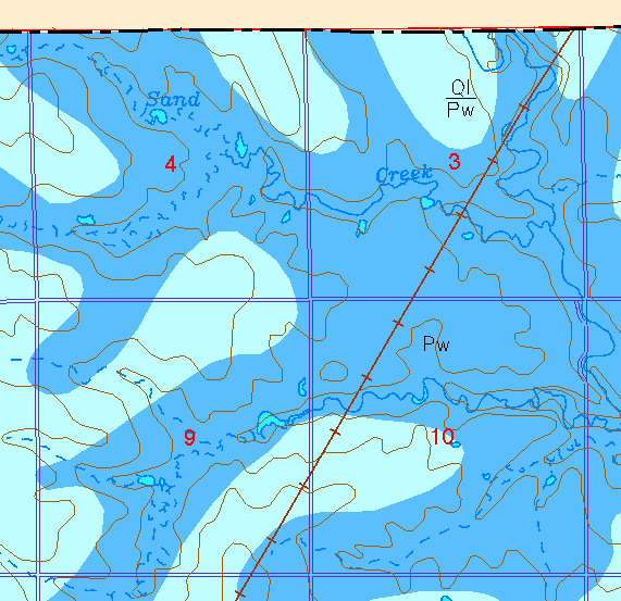 small part of Sedgwick Co. geologic map