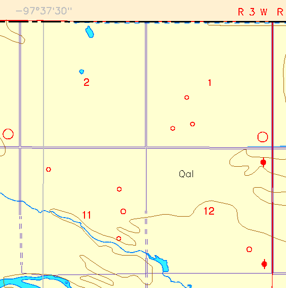 small part of Sedgwick Co. geologic map