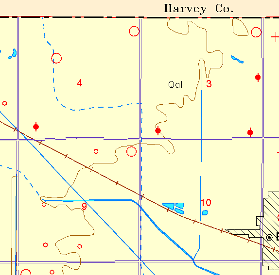 small part of Sedgwick Co. geologic map