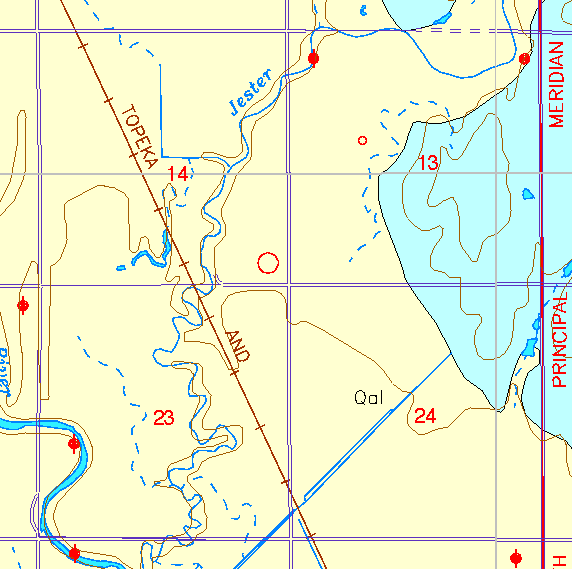 small part of Sedgwick Co. geologic map