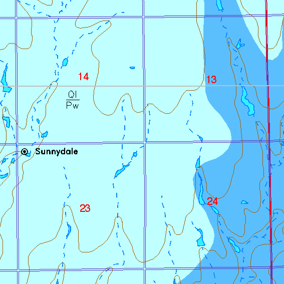 small part of Sedgwick Co. geologic map