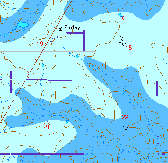 small part of Sedgwick Co. geologic map