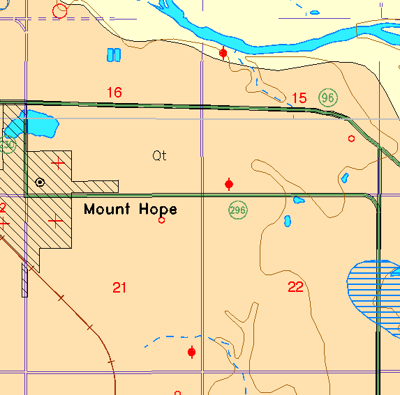 small part of Sedgwick Co. geologic map